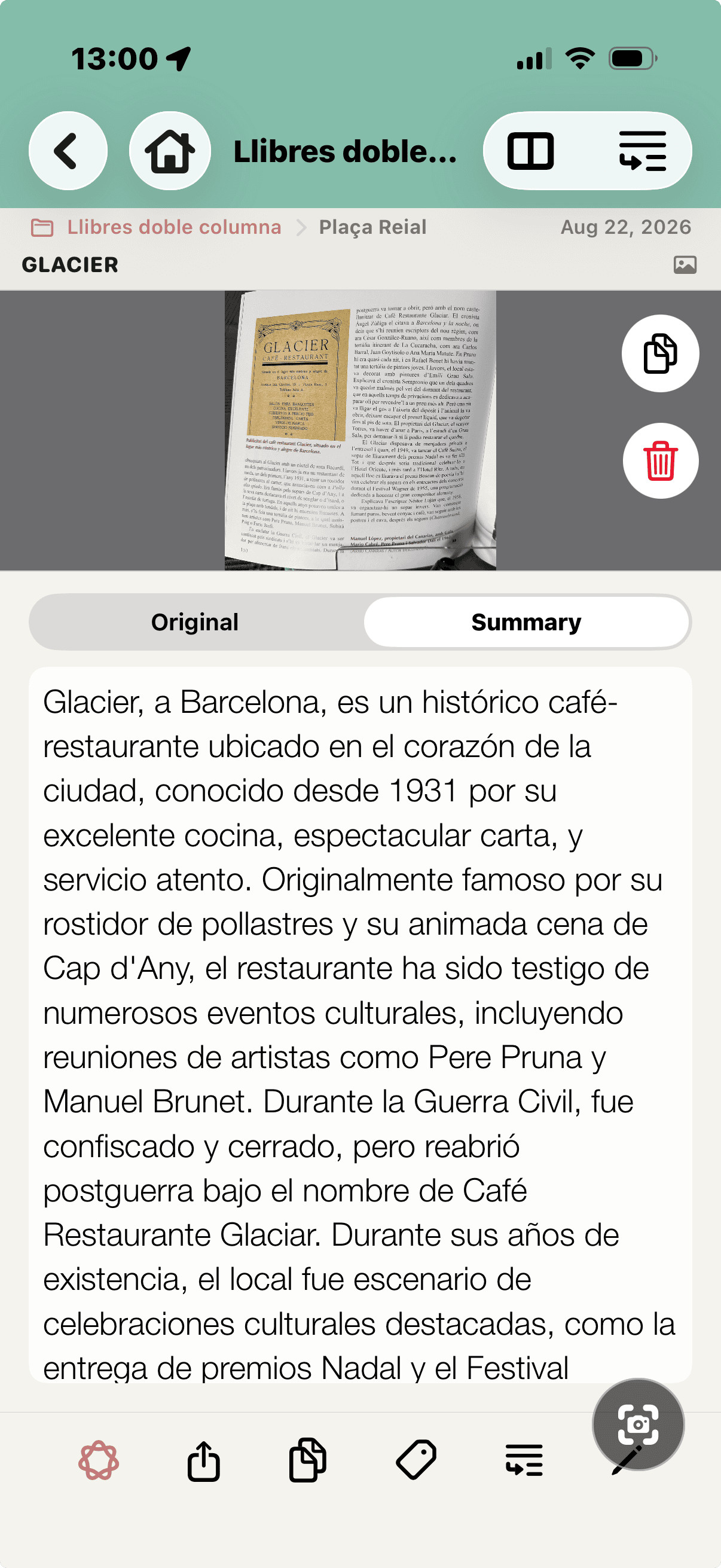 Summary of a saved book Clip